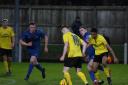 Ryton & Crawcrook Albion striker Michael Baxter (No.10) celebrated his return from injury with his side's opening goal