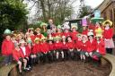Sele First School at the Easter bonnet parade.