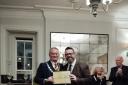 Jez Light with Hexham Mayor Derek Kennedy