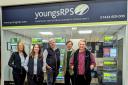 youngsRPS Hexham Mart office team, with Charles Raine, director, centre