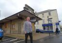Coun. Derek Kennedy at Hexham's former bus station site, which now up for sale.