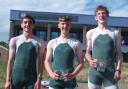 Christian Ryan, Ben Archer and Robbie Collen all tasted success in the J16 coxless quad.