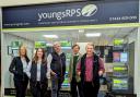 youngsRPS Hexham Mart office team, with Charles Raine, director, centre
