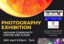 The photography exhibition will be held at the Community Centre in Hexham