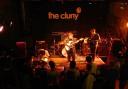 Chollerford's Ollie Winn (far right) on stage at The Cluny with his band A Festival, A Parade.