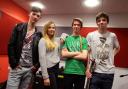 Prudhoe rock band Open Door consisting of bass guitarist Calum Bruce, vocalist Bethany Veal, drummer Lawrie Shrimpton and guitarist Tom Kennedy.