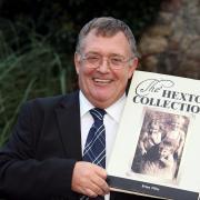 Hexham Courant deputy editor Brian Tilley with his Hextol book. D470783.
