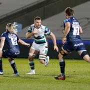 Chick in action for the Falcons. Photo Credit: Chris Lishman, Newcastle Falcons