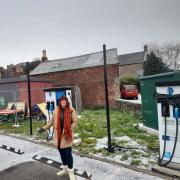 DISAPPOINTED: Town Cllr Suzanne Fairless-Aitken disappointed with progress on electric vehicle charging stations