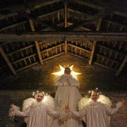 Christmas angels at the Wheelbirks nativity