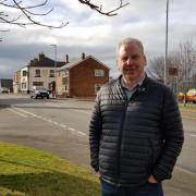 Councillor Gordon Stewart in Prudhoe