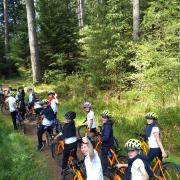 Bellingham Primary School pupils enjoyed a day of cycling organised by Alex MacLennen, of Forestry England, and Dave Buchan at Bike4health