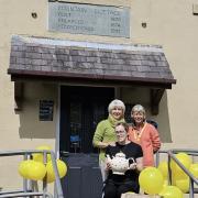 Jane Morton (left), Cathy Smith (right) and Danielle Hudson, co-owner of the Fountain Cottage Cafe and Bnb in Bellingham