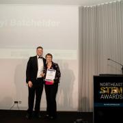 Corbridge Middle School teacher, Meryl Batchelder won the Most Inspirational North East Secondary School Teacher at the North East STEM Awards
