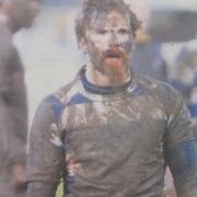 A disconsolate Hamish Smales leads Tynedale off the rugby field after a last gasp defeat against league leaders Doncaster Knights in 2014