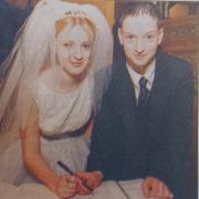 Alison Carruthers and David Seal married in a mock ceremony in 1999