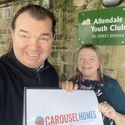 Guy Opperman visited the club and spoke to project manager Julie Humes