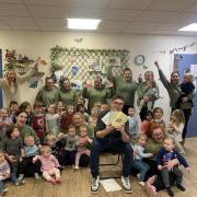 Children and staff at Little Tinklers in Ponteland
