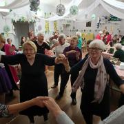 Members enjoying Hexhamshire WI’s 100th Birthday celebrations