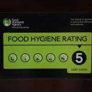 Five-out-of-five food hygiene ratings have been given
