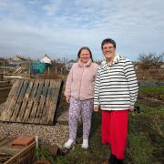 Melanie Deans of Border Links (right) with one of the service users