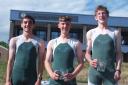 Christian Ryan, Ben Archer and Robbie Collen all tasted success in the J16 coxless quad.