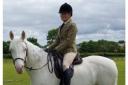 Clare Welsh, an experienced rider, on her horse Vanilla Ice