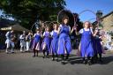 The Hexhamshire Lasses celebrate A Midsummer's Evening along with members of the Hexham Morrismen