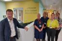 Guy Opperman MP and Hexham Hospital staff at the new £15 million maternity unit, which opened in the summer