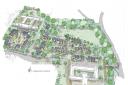 A detailed architect’s drawing that shows the potential of the old Hexham Middle School site