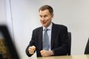 Chancellor Jeremy Hunt visiting semiconductor manufacturer Pragmatic in Durham on February 8, 2024