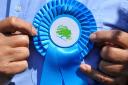 Tory party rosette