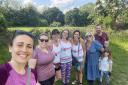 A dog walk organised by Basingstoke resident Fi Donnison and Lisa Basham raised welcome funds for a breast cancer charity, Coppafeel.
