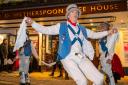 The Hexham Morrismen attended a screening of Typist Artist Pirate King
