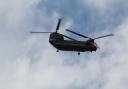 Helicopters heard across county