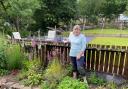 Haltwhistle resident Lyn Murray sells a range of plants for charity.