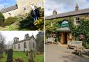 WINNERS: (Clockwise from top left) Heavenfield Cottage, The Pheasant Inn and Greystead Old Church have all received a Rose Award from Visit England.
