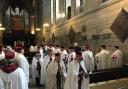 SERVICE: The Knights Templar service at Hexham Abbey in 2019