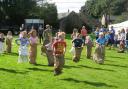 Children's sack race at Kirkwhelpington Show in 2017