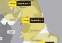 Yellow weather warning for snow and ice