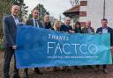 (L-R) Adrian Marshman, FACTCO MD, Cllr Richard Wearmouth, Craig Morley, FACTCO community sales manager, Dr Gillian Noble, local resident, Charles Laidlaw, Sylvia Pringle from iNorthumberland, Simon Tapin, local resident, and Guy Opperman MP.