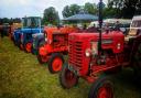 Different tractors on display