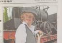 Joseph Little, from Wylam First School, prepares to get Puffing Billy fired up