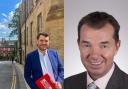 (L) Labour candidate Joe Morris and Hexham MP Guy Opperman