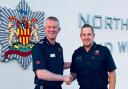 Chief Fire Officer Graeme Binning, left, and Deputy Chief Fire Officer Jim McNeil, right