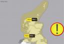 Yellow wind weather warning for the North East
