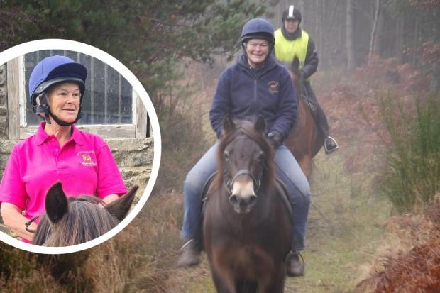 INTREPID: Juliet Rogers is set to complete the 100-mile Exmoor pony trek