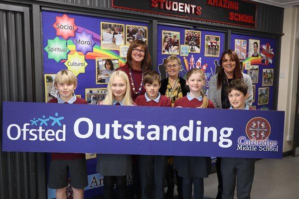 SUCCESS: Corbridge Middle School has been rated 'Outstanding' by Ofsted.