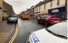 The incident happened when smoke was seen coming out of The Black Bull on Middle Street in Corbridge. (Credit Nick Oliver)