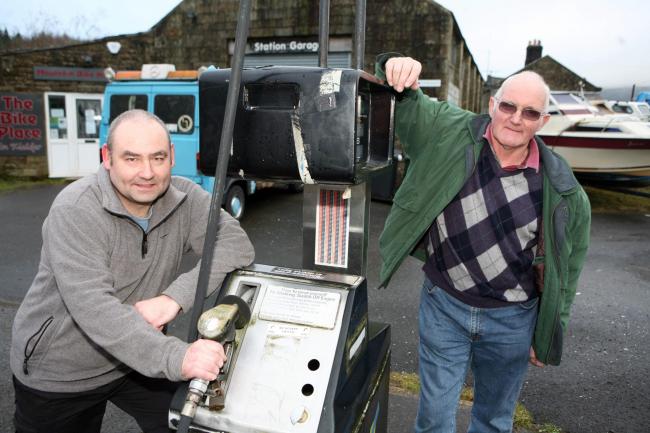 Steve Webb left and Tom Grimwood right pictured at Kielder Petrol Station. Picture: Tony Iley.
